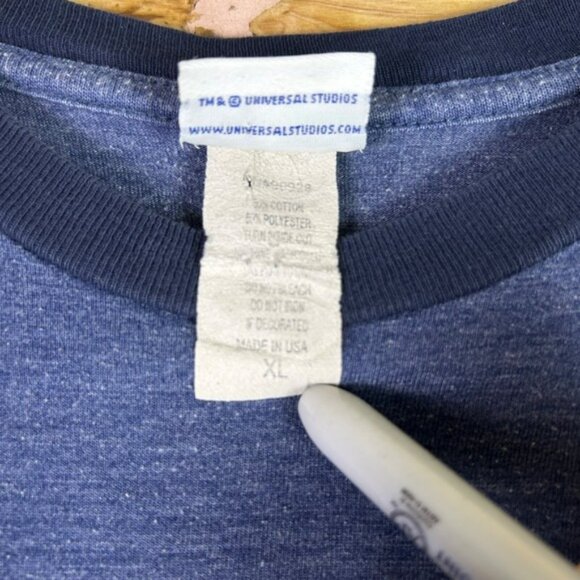 Universal Studios E.T. T-Shirt Youth XL Blue Bicycle Jump the Moon Movie Shirt - Picture 3 of 7